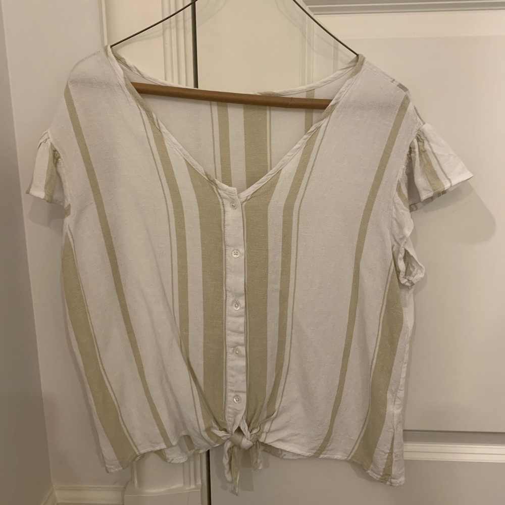Impeccable Pig striped button down top